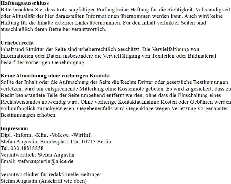 Einkommensteuerrechner-Impressum